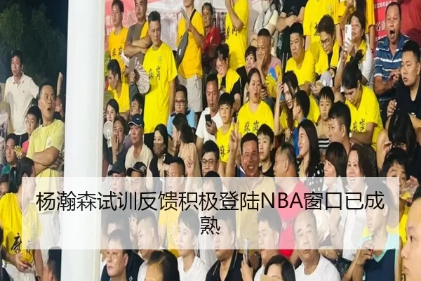 杨瀚森试训反馈积极登陆NBA窗口已成熟